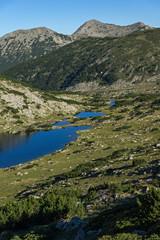 Naklejka na ściany i meble Chairski lakes at Pirin Mountain, Bulgaria