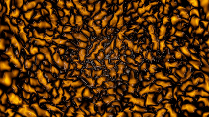 Abstract yellow and black paint stains texture