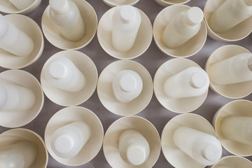 white bottle objects