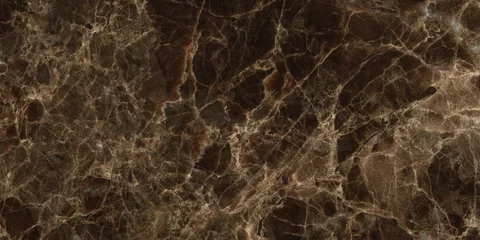 Papier Peint photo Marbre Texture de marbre de couleur sombre, fond de surface de marbre emperador. Fond de marbre brun