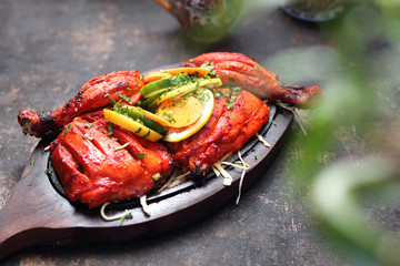  Thai style chicken. Aromatic colorful oriental cuisine.