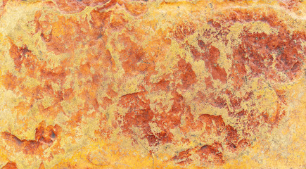 Abstract background from yellow concrete texture wall with grunge. Vintage and retro backdrop.