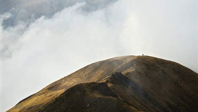lone rider in the mountains 2 16x9