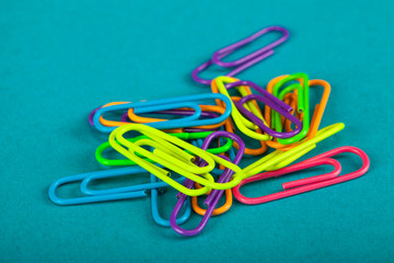 Colorful paperclips