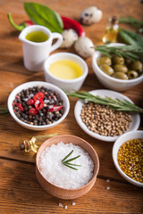 spices and vegetables in bowl