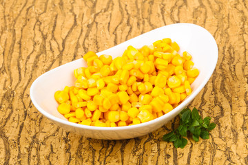 Young sweet corn