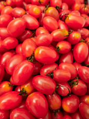 Fresh cherry tomatoes background