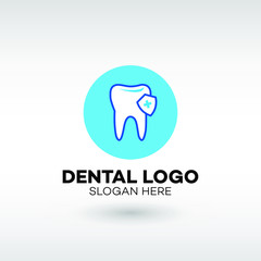 Vector Logo Dentistry, Dental Care Clinic - stock vector