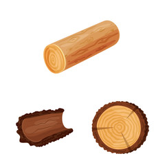 Isolated object of signboard and wood logo. Set of signboard and wooden vector icon for stock.