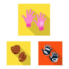 Fototapeta premium Isolated object of own and textile logo. Collection of own and safety vector icon for stock.