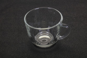 Empty glass cup