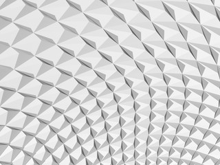 Abstract geometric background, white 3d