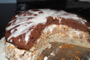piece of chocolate cake