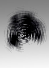 Abstract black circle illustration
