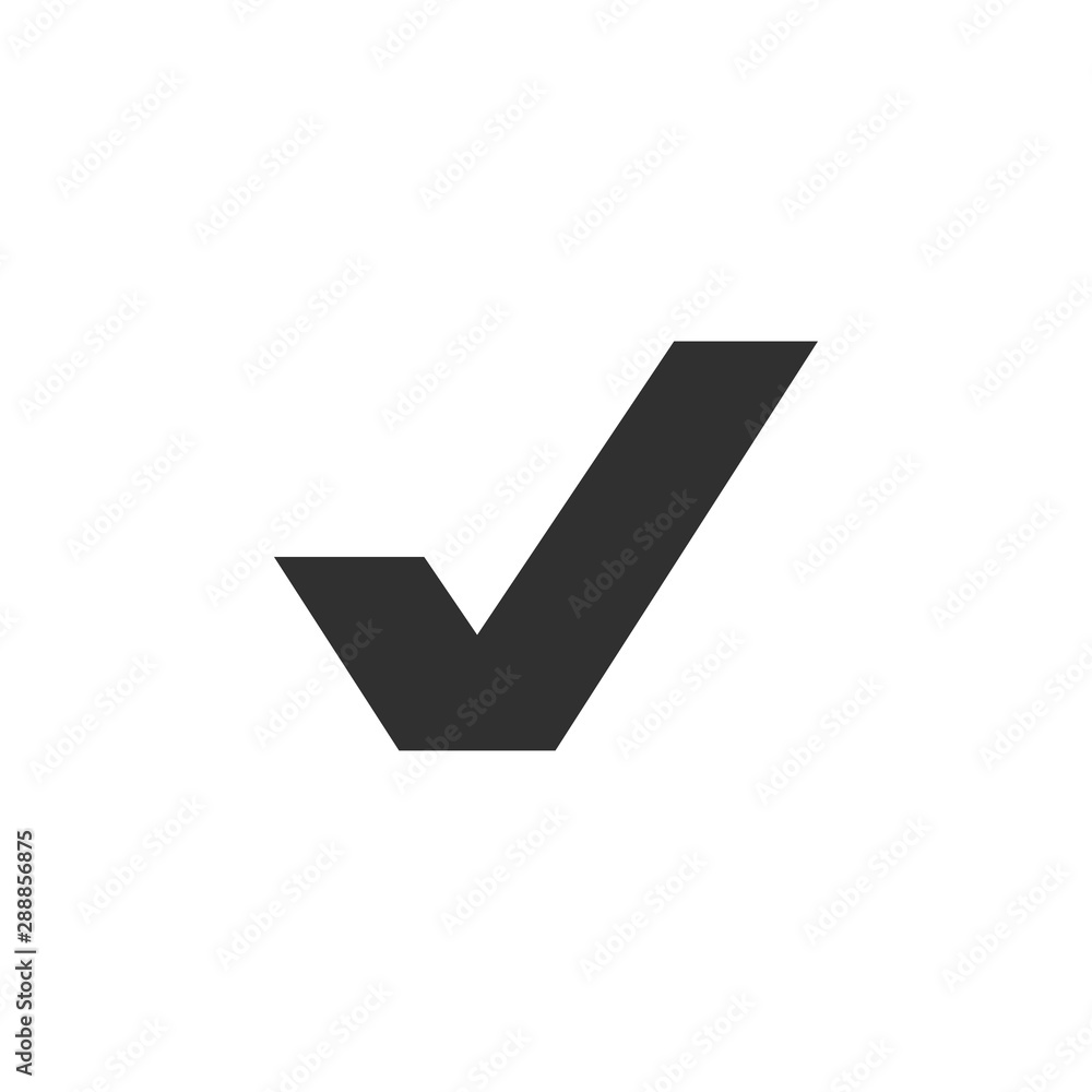 Canvas Prints check mark vector icon. check mark black icon. check mark icon isolated on white background
