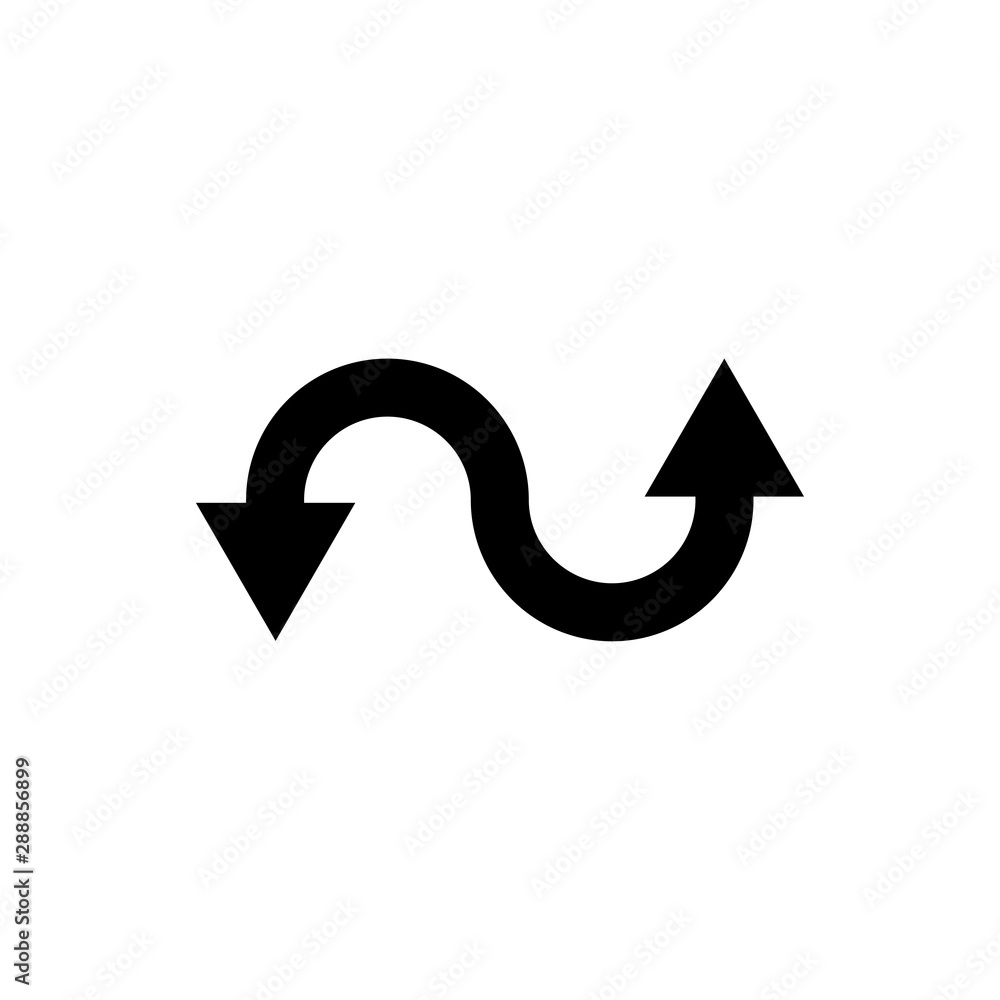 Poster arrow vector icon. arrow black icon. black arrow icon isolated on white background