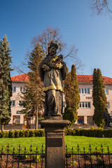 statue of Svaty Jan Nepomucky in Turzovka town in Slovakia