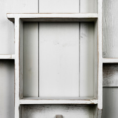 wooden shelf