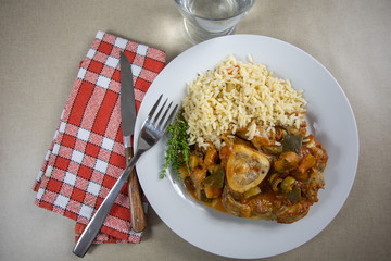 osso bucco de veau aux petits légumes