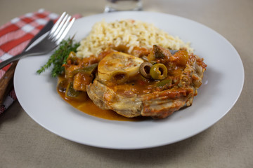 osso bucco de veau aux petits légumes