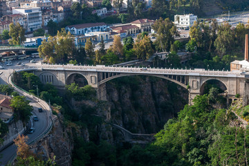 Fototapeta premium Constantine, Algeria - 05/08/2015: Historical bridge in Constantine
