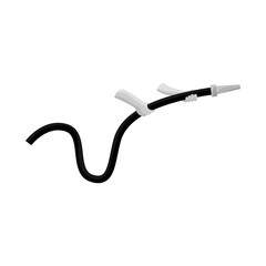 Isolated object of hose and spraying sign. Set of hose and fireman stock symbol for web.