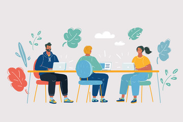 Coworking space with creative people