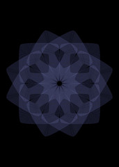 Blue geometric fractal