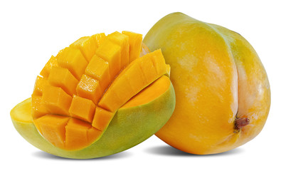 Mango fruit isolated on white background