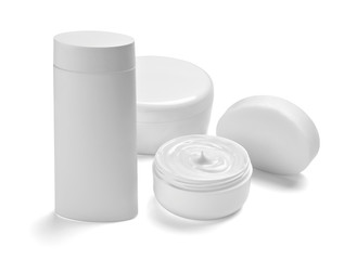  white cream container jar beauty moisturizer tube soap