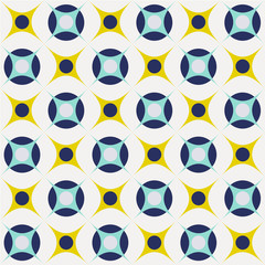 Retro mid century geo geometric pattern
