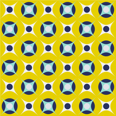Retro mid century geo geometric pattern