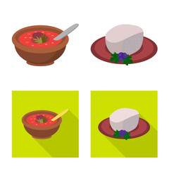 Isolated object of culture and sightseeing icon. Collection of culture and originality vector icon for stock.