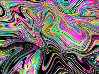 Abstract background for wallpapers, posters, cards, invitations, websites. Modern painting handmade background. Rainbow lines. Vector