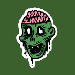 Halloween Character Zombie Scary Vector