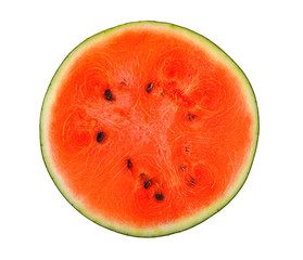 watermelon slice on white background