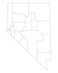 Karte von Nevada