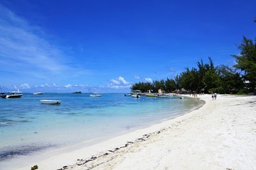 Strand auf Mauritius im winter