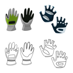 Fototapeta premium Isolated object of silhouette and safety symbol. Collection of silhouette and comfort stock symbol for web.