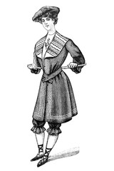 Swimwear - Vintage Illustration 1905