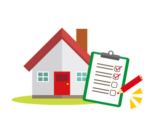 住宅　家　イラスト　一軒家　マイホーム　ペン　バインダー　査定