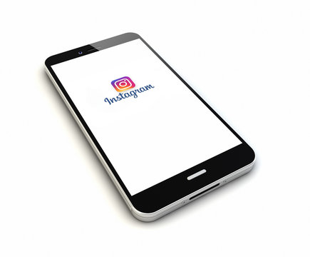 smartphone isolated instagram