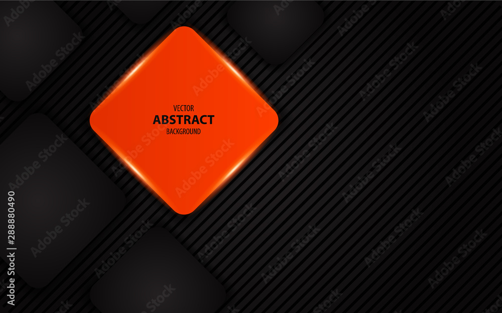 Aufkleber abstract light metallic orange overlapping layer background. technology style concept vector design 