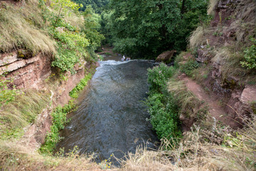Dzhurinsky waterfall - a waterfall on the river Dzhurin in Zaleschitsky district of Ternopil region of Ukraine.. The height of the waterfall is 16 meters