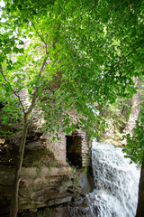Dzhurinsky waterfall - a waterfall on the river Dzhurin in Zaleschitsky district of Ternopil region of Ukraine.. The height of the waterfall is 16 meters