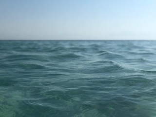 Horizon of the red sea.