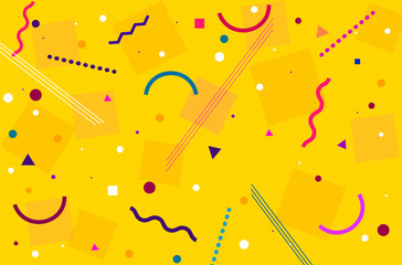 Yellow vector abstract background