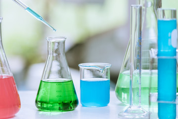 Researchers are investigating the chemical laboratory.