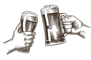 beer mug glass hand