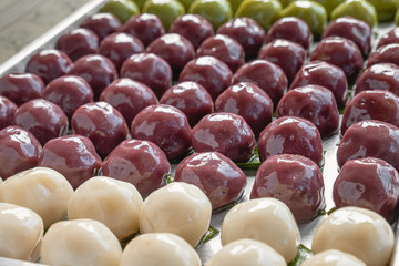 Glutinous Rice Dumplings Thai Dessert.